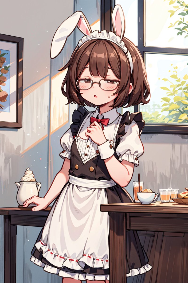 AdvanceNext1878's tweet image. 何でお休みにお仕事してるのかですか？
部屋にエアコンないので涼みに…
#AIイラスト　#ジト目同盟