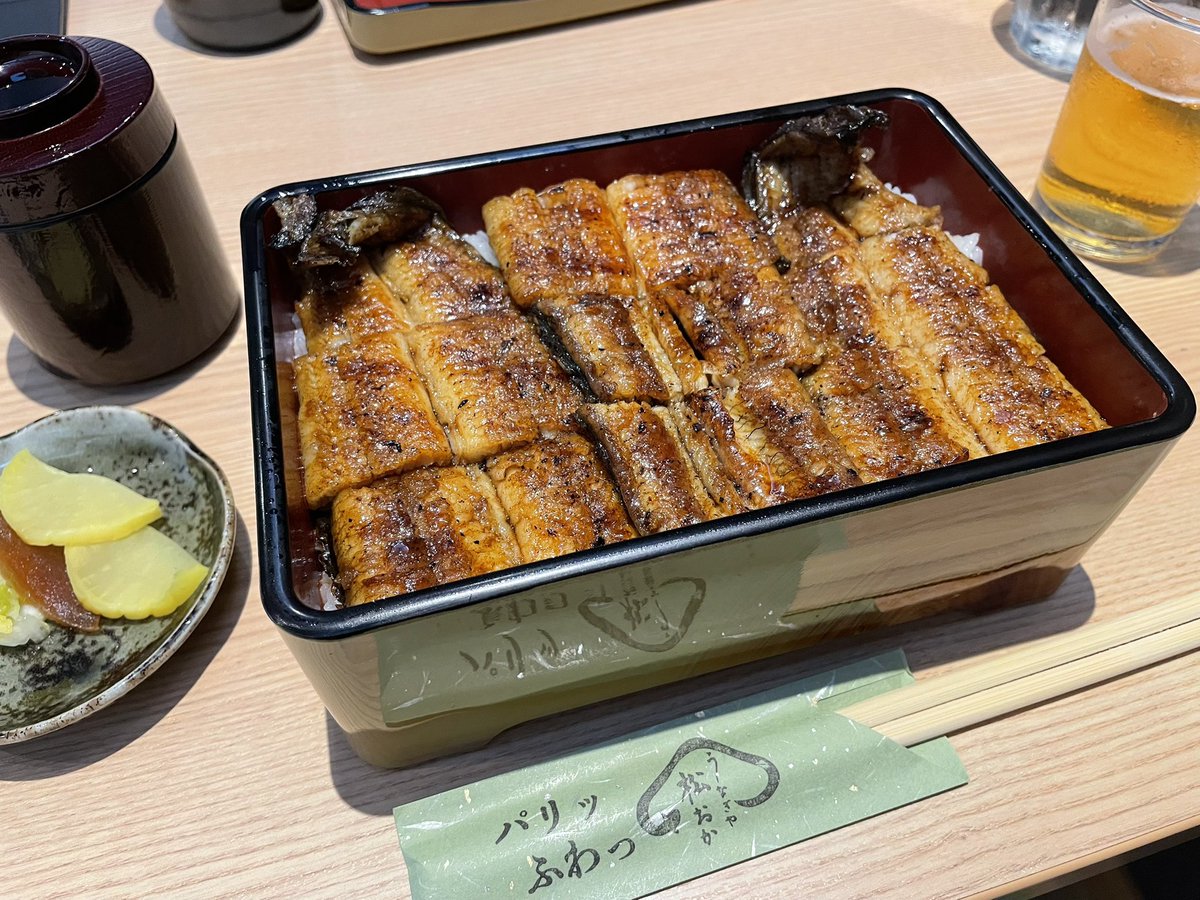 hanimage58's tweet image. 2ヶ月振りの「松おか」の鰻重でございます。幸せな気持ちになります。🥹
#うなぎ
#うなぎ大好き
#松山市
#うなぎや松おか