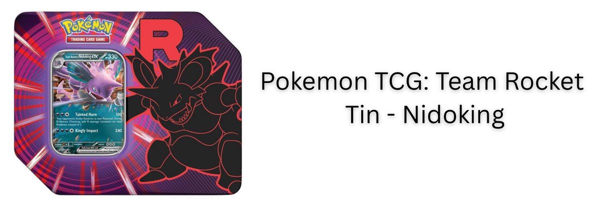 FastBreakCards's tweet image. Pokémon Trading Card Game: Team Rocket Tin - Nidoking #ad 
bit.ly/3GKYoc1