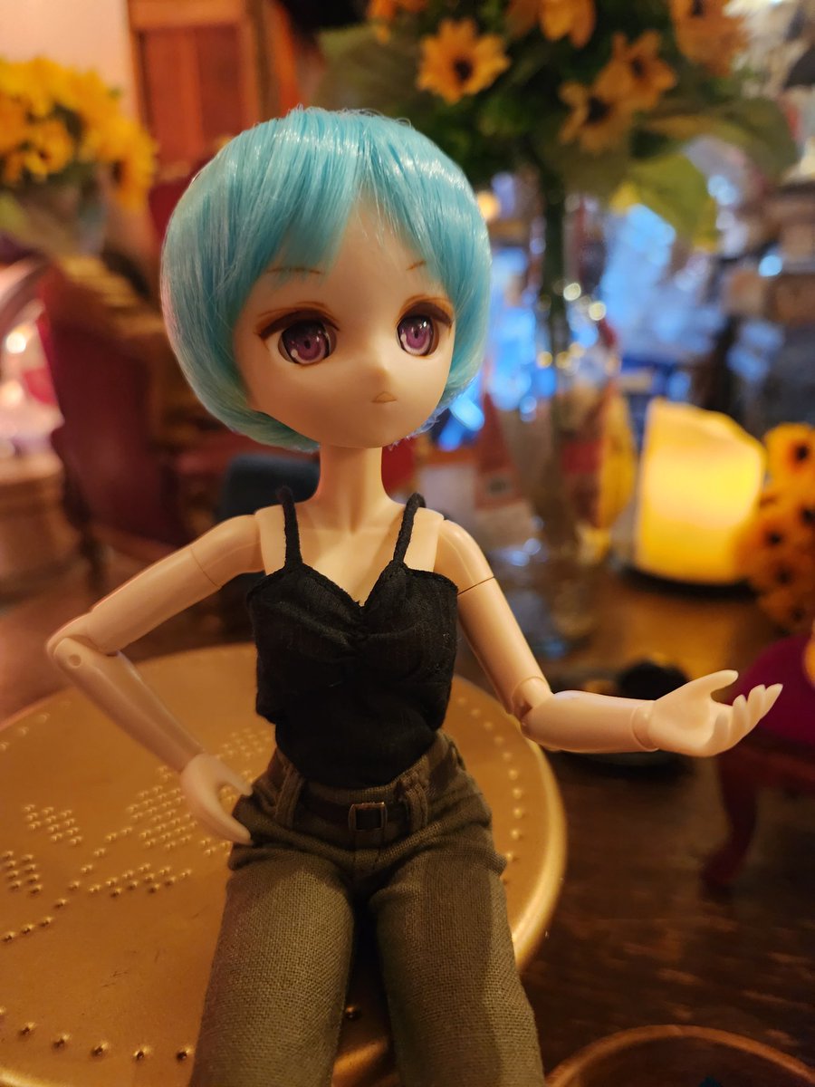 Fullmoon_0505's tweet image. ~新衣装~
キャミソール&ロングパンツで
イケメン女子なアクアちゃん🦀
ポルカドット水着なプールデート?
タオちゃん🐼
#うちのこかわいい