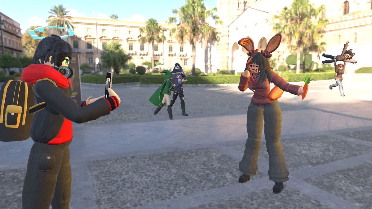 lol_o_nine's tweet image. Thanks everyone for 777 subs on Rec Room
Ts is another image I made today because why not
The bunny girl is RomanusCatusTheIII or just RomanCat on Rec Room, it's a remake of his model that I made.
#recroom #recroomvr #3dmodeling #VRChat