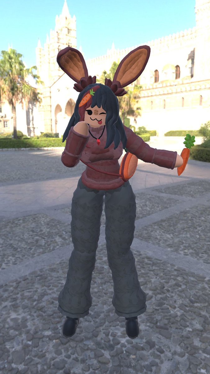 lol_o_nine's tweet image. Thanks everyone for 777 subs on Rec Room
Ts is another image I made today because why not
The bunny girl is RomanusCatusTheIII or just RomanCat on Rec Room, it's a remake of his model that I made.
#recroom #recroomvr #3dmodeling #VRChat