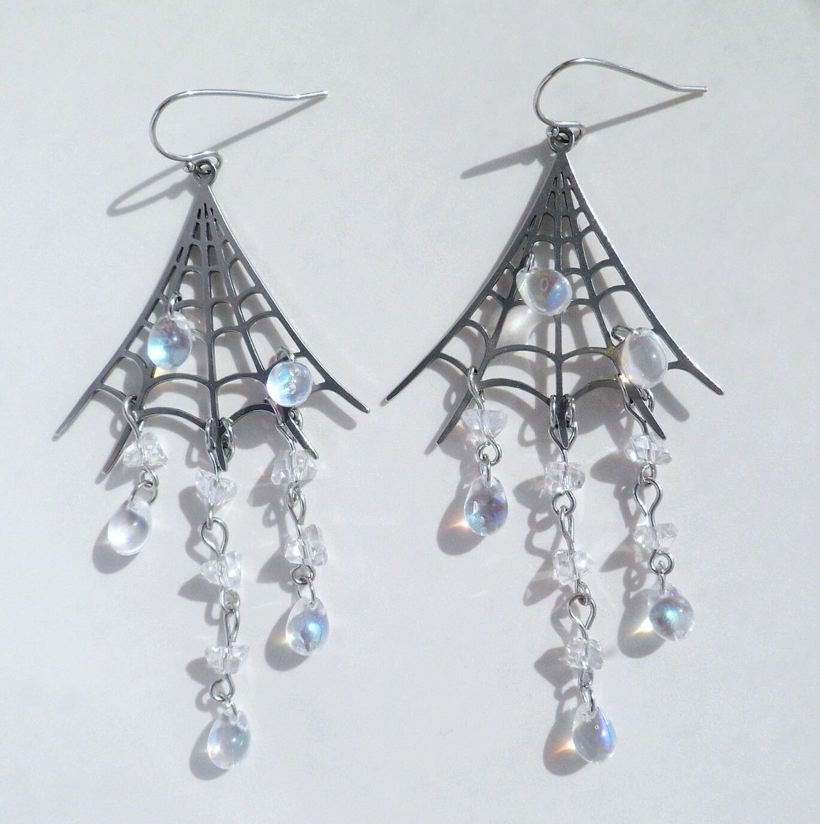 Spider Web Earrings