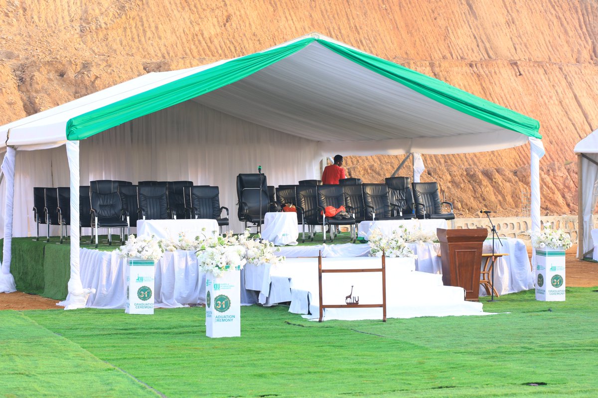 kiuvarsity's tweet image. It's all set for the #KIU31stgrad
#KIU25thAnniversary