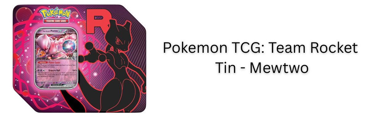 FastBreakCards's tweet image. Pokémon Trading Card Game: Team Rocket Tin - Mewtwo #ad 
bit.ly/4kT58SZ