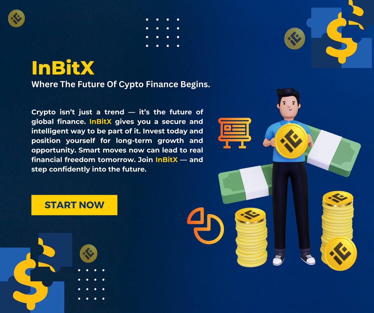 InbitxOfficial's tweet photo. Crypto isn’t just a trend — it’s the future of global finance. InBitX gives you a secure and intelligent way to be part of it. Invest today and position yourself for long-term growth and opportunity.Join InBitX
#SecureCryptoWithInBitX #ibx
#InBitX #CryptoMadeEasy #TrustedCrypto https://t.co/ntcVJlyRpo
