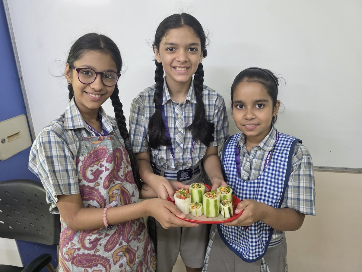 Shipra Srivastava (@shipra_srivastv) on Twitter photo "Crunching on cucumbers, and learning to nourish! 🥒📚"
Our 6 graders prepared No Oil, No Sugar, Cucumber Kotori Chaat using nutritious ingredient and learnt about wholesome food options. #firelesscooking #nosugarandoil <a href="/sdg4all/">AhlconIntl4SDGs</a> <a href="/ashokkp/">Ashok Pandey</a> <a href="/y_sanjay/">Sanjay Yadav</a> <a href="/pntduggal/">PUNEET DUGGAL</a> <a href="/sunandask21/">Sunanda S. Kumar</a> "Crunching on cucumbers, and learning to nourish! 🥒📚"
Our 6 graders prepared No Oil, No Sugar, Cucumber Kotori Chaat using nutritious ingredient and learnt about wholesome food options. #firelesscooking #nosugarandoil <a href="/sdg4all/">AhlconIntl4SDGs</a> <a href="/ashokkp/">Ashok Pandey</a> <a href="/y_sanjay/">Sanjay Yadav</a> <a href="/pntduggal/">PUNEET DUGGAL</a> <a href="/sunandask21/">Sunanda S. Kumar</a>