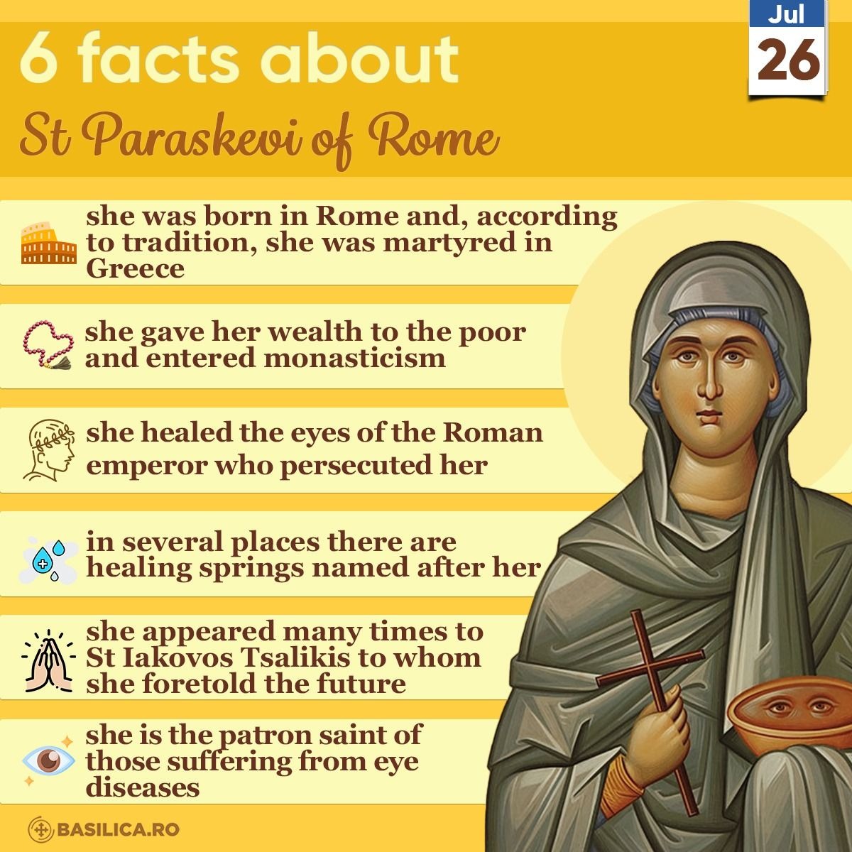 BasilicaNews's tweet image. Saint Paraschevi, pray for us!