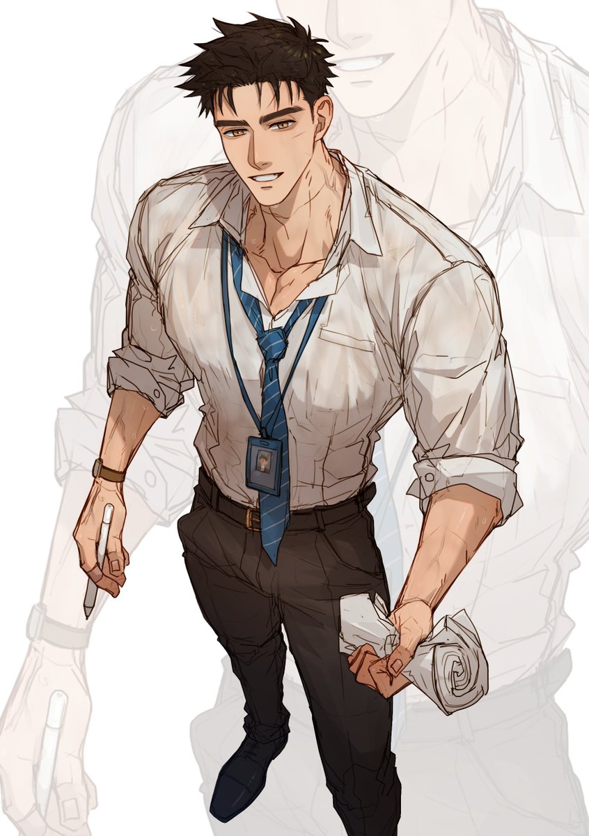 company employees worked until he was wet🥵