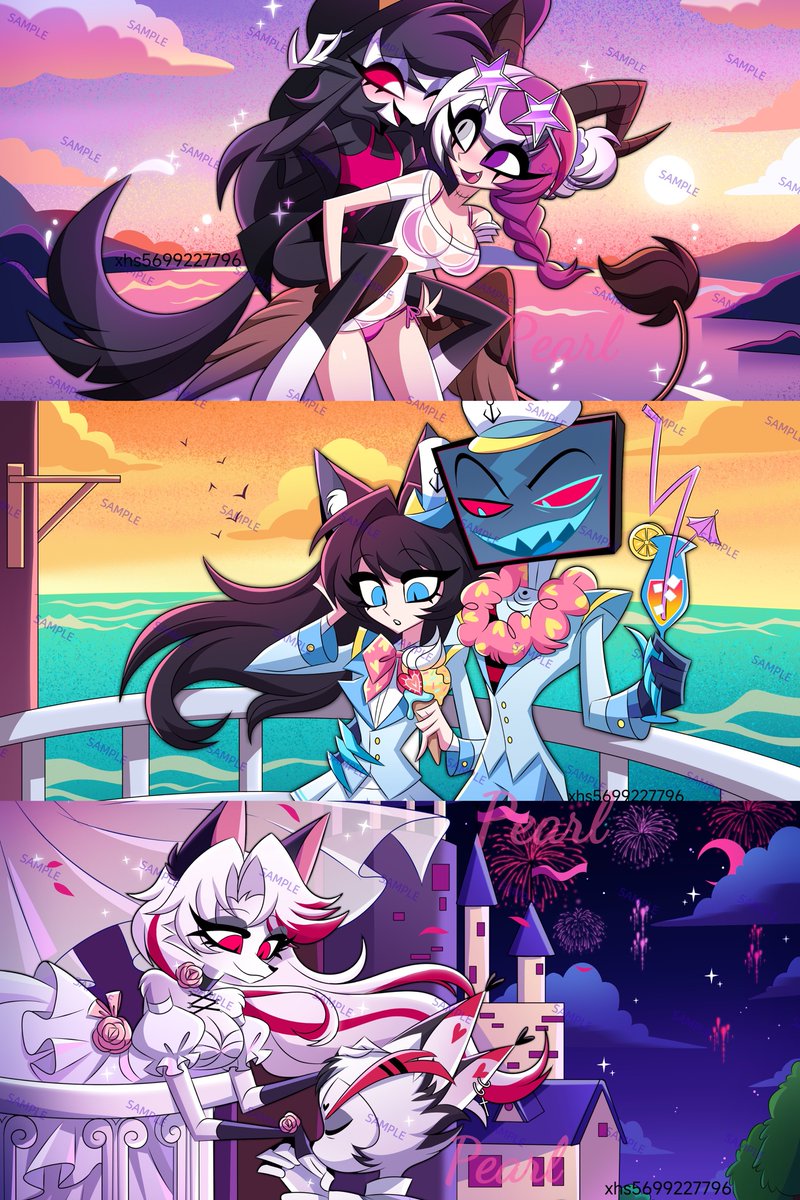 teapearl3's tweet image. commissions
 #HazbinHotelFanart