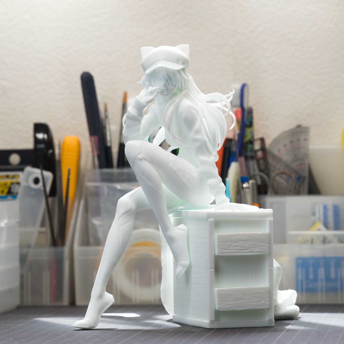 hiroroom5135's tweet image. VISPOさんのアスカに着手しました｡
フィギュアものは初めて｡
めちゃくちゃ楽しみ！
#VISPO #アスカ #エヴァ