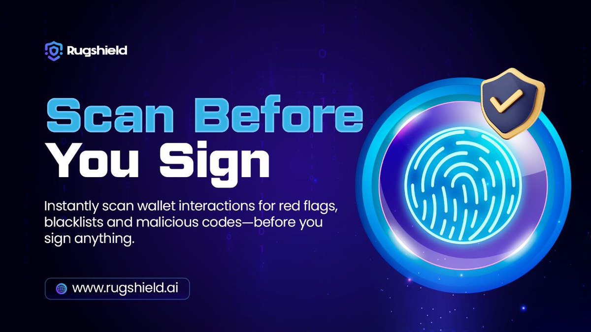 RugShieldAI's tweet image. 🚨 DRAINER DETECTED!
One wrong click could wipe you out.
RUGSHIELD AI protects you before it's too late.
🛡️ Our real-time blacklist alert system helps you dodge malicious addresses & safeguard your assets while exploring Web3.
COMING SOON IN PHASE 2
🔗 Stay safe:…