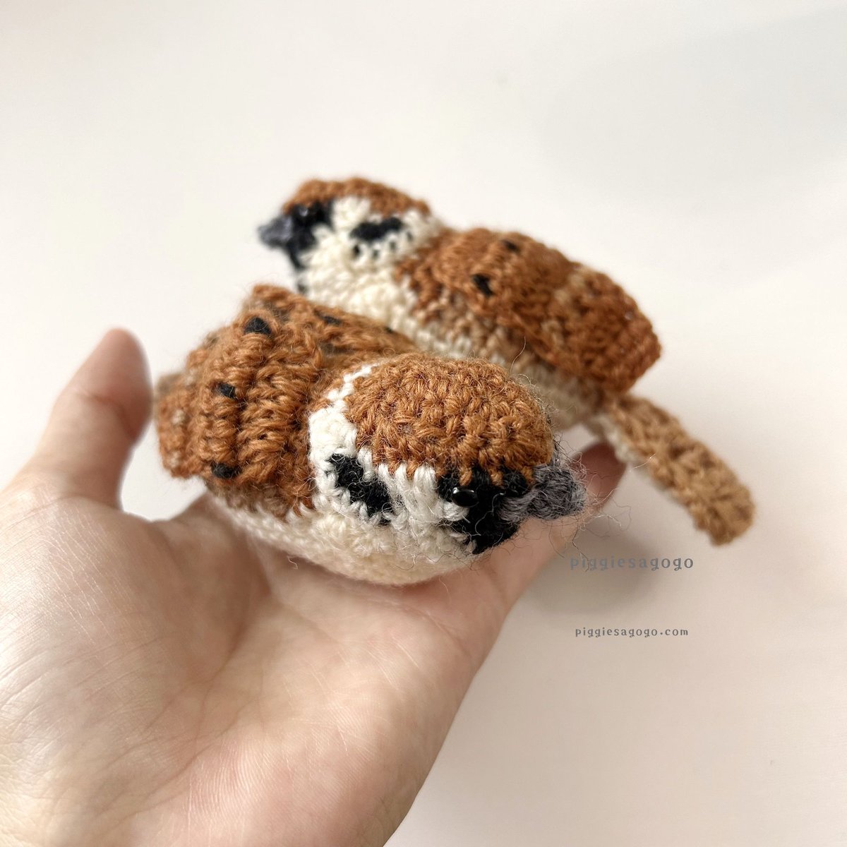 そら海様　あみぐるみのオーダーありがとうございました⸜(*ˊᵕˋ*)⸝‬ piggiesagogo (@piggiesagogo) / X