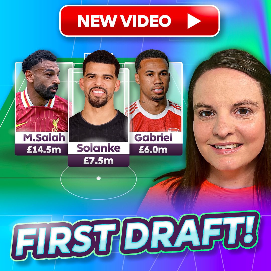 HollyShand's tweet image. 📽️ Here's a roundup of my YouTube #FPL content from this week!
🧱 My First Draft
📸 Experts Shortlist
Subscribe 👉 youtube.com/HollyShand?sub…