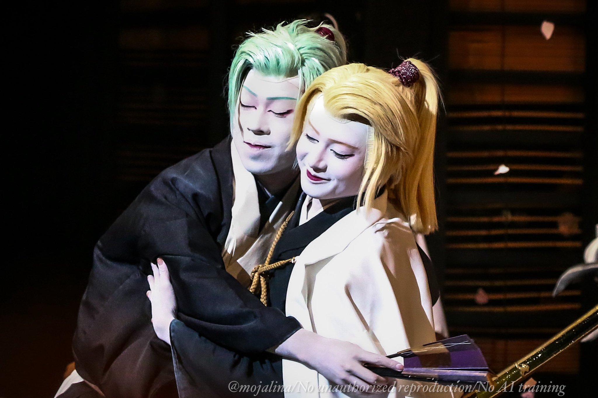刀剣乱舞 　とうらぶ　東鑑雪魔縁　舞競花刀剣男士　膝丸　上村吉太郎　直筆サイン 人気キャラの髭切・膝丸を演じる莟玉と吉太朗。若きふたりが、第
