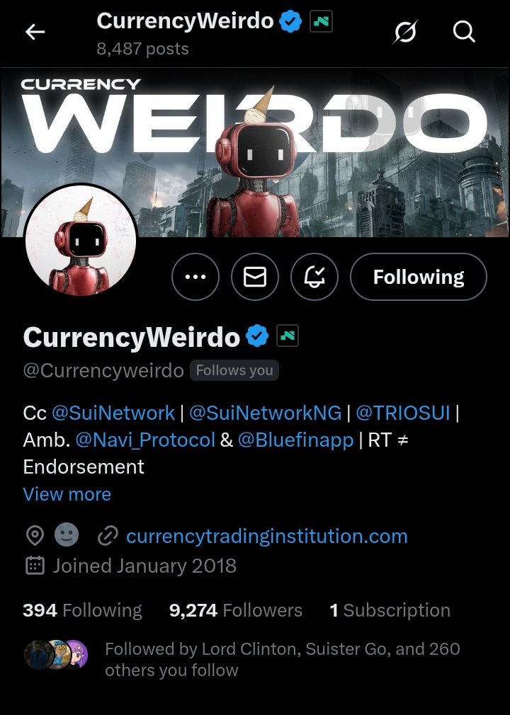 inyaSamuel1's tweet image. Oooooooh my, the king of traders @Currencyweirdo just gave me a follow back.
My Idolo sir, thank you so much for the follow back.
I feel like crying 😭😭
Thank you so much legend.
I can't believe you just gave me a follow back.