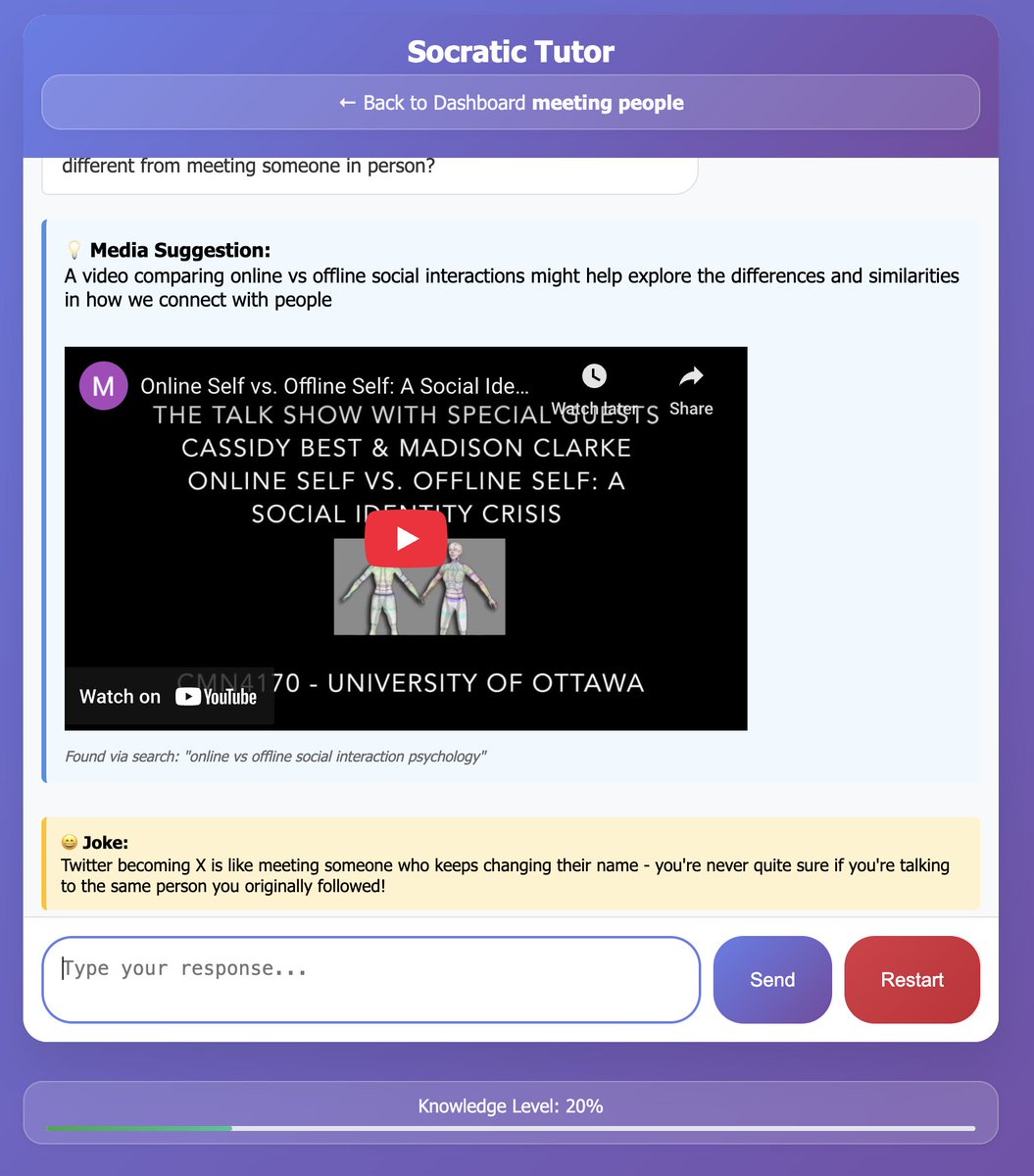 jessald's tweet image. I added a joke field, but LLMs are just awful at jokes.