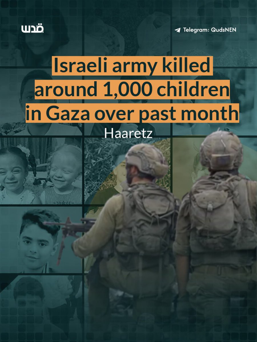 Haaretz reported that the Israeli army killed one thousand children over the past month. The Gaza Strip is witnessing a genocide and a systematic starvation campaign carried out by the Israeli army, resulting in more victims every day, especially among children.