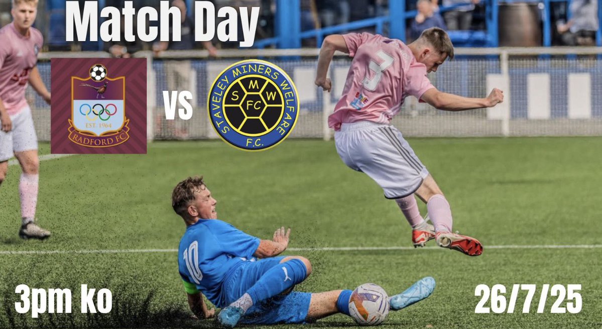 Today we travel to the @oakfieldLTD arena to face @Radford in the first league game of the 2025/26 season, we hope to see as many Trojans fans as possible to watch the lads hopefully secure the first 3 points off the season ⚪️🔵