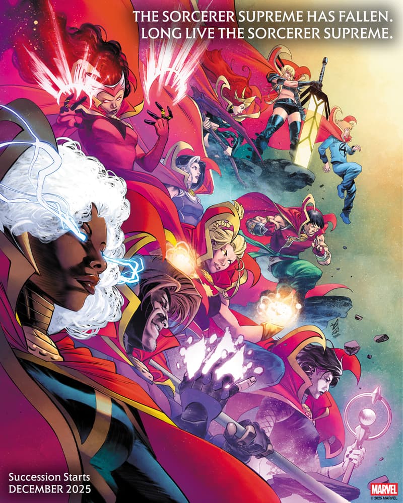 BuzzComics's tweet image. La fin du règne de Doom est prévue pour novembre avec One World Under Doom #9 mais cela veut aussi dire qu'un nouveau Sorcier Suprême sera nommé : la succession débute en décembre.
Faites vos jeux!
#SDDCC #Doom #OneWorldUnderDoom
buzzcomics.net/showpost.php?p…