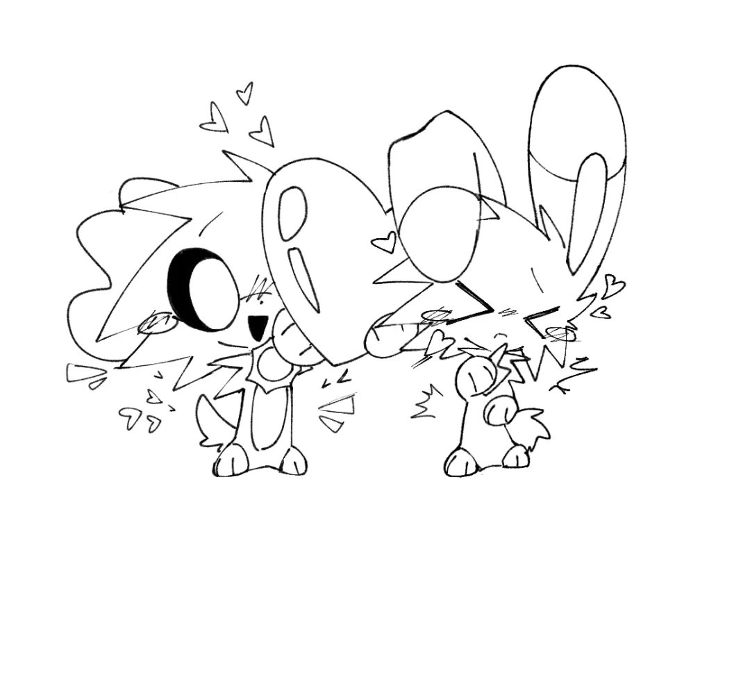 metakabi1's tweet image. I commissioned this
——
The fourth picture is the original draft, but I like it...