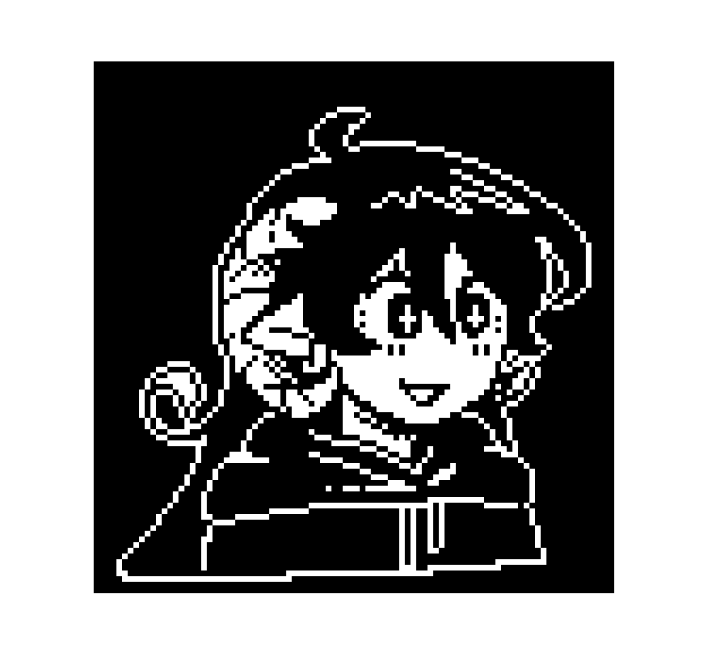 emanonchaos's tweet image. dan pediu pra eu fazer: chaos pixel art