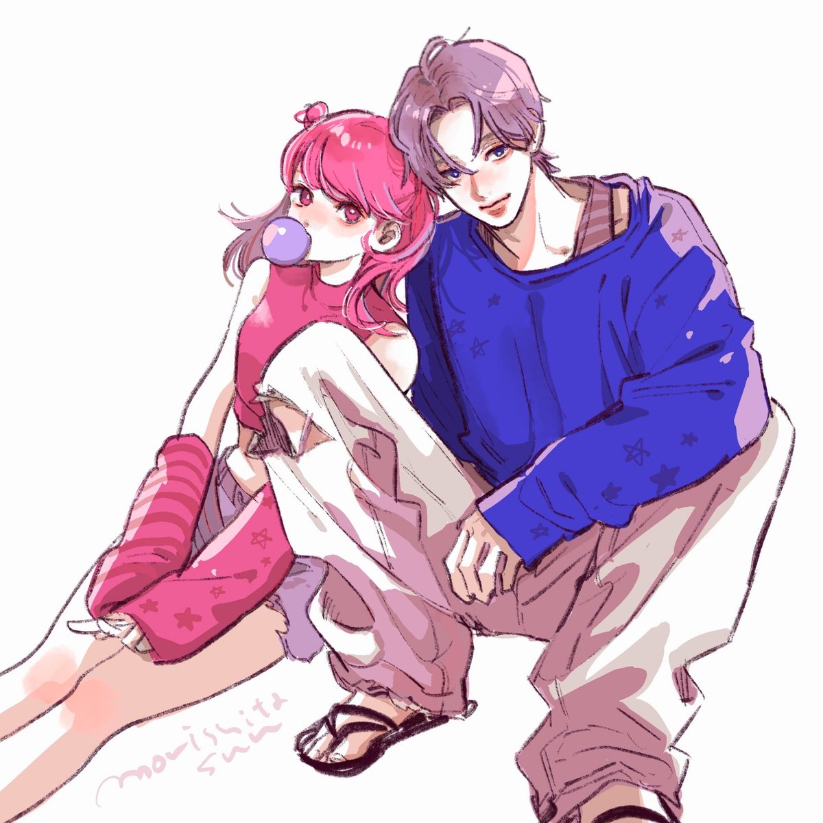 らくがき #ゆびさきと恋々