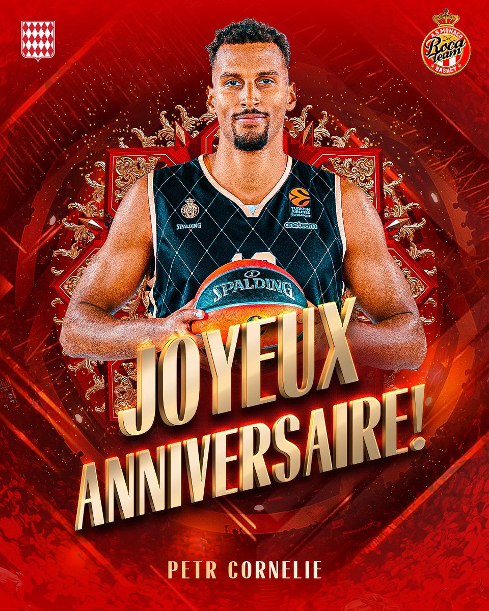 AS Monaco Basket ๐ฒ๐จ (@asmonaco_basket) on Twitter photo ๐ Joyeux anniversaire <a href="/Petr_Cornelie/">Petr Cornelie</a> !
Toute la #RocaFamily te souhaite une annรฉe pleine de succรจs, sur le terrain comme en dehors ๐๐
Profite de ta journรฉe ! ๐ฅณ๐
#RocaTeam #DagheMunegu ๐ Joyeux anniversaire <a href="/Petr_Cornelie/">Petr Cornelie</a> !
Toute la #RocaFamily te souhaite une annรฉe pleine de succรจs, sur le terrain comme en dehors ๐๐
Profite de ta journรฉe ! ๐ฅณ๐
#RocaTeam #DagheMunegu