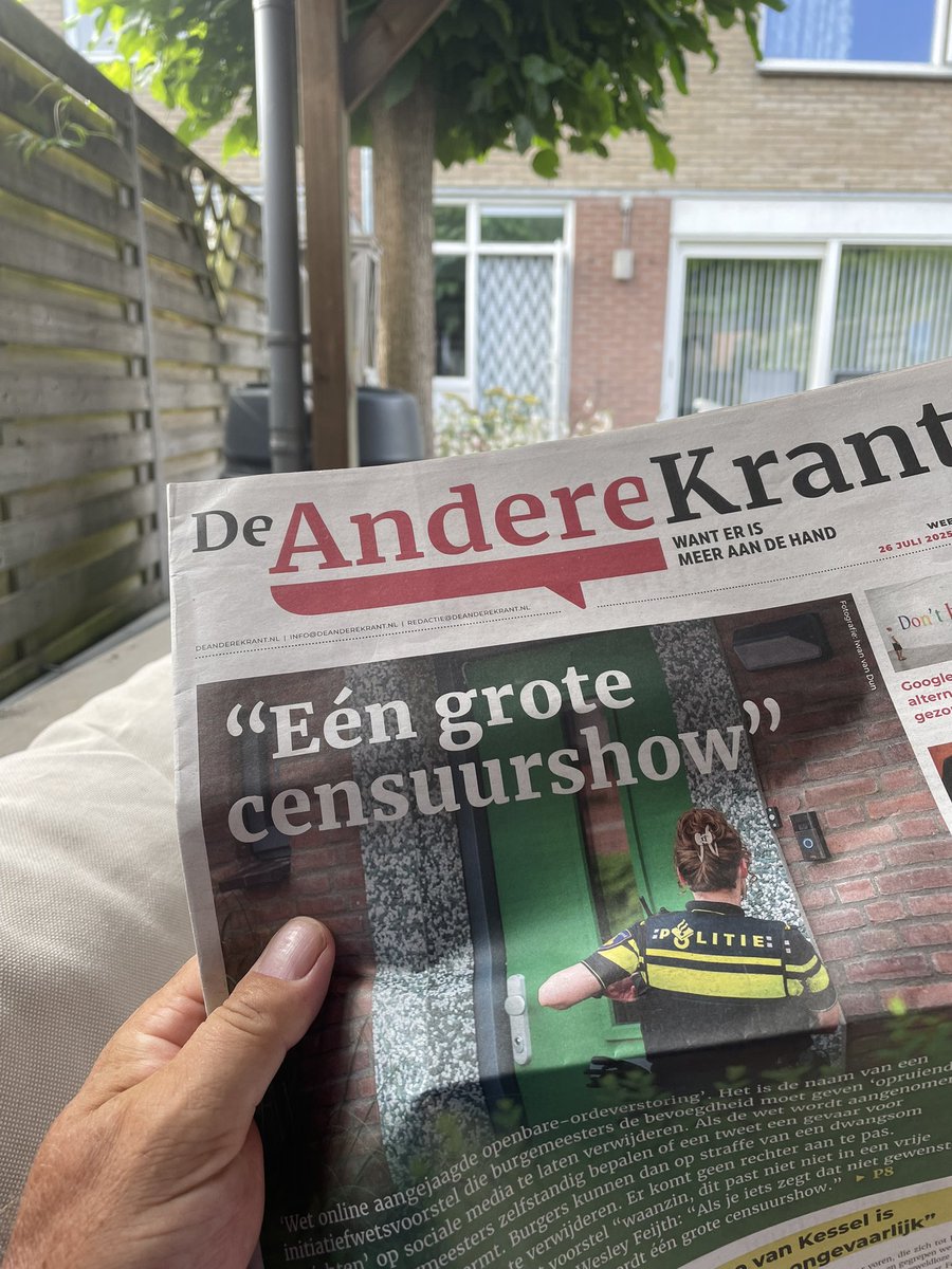 marceltelgen's tweet image. Lekker buiten met het opkomende zonnetje, goeie bonenkoffie en de @AndereKrant Zo moet een zaterdagochtend zijn!