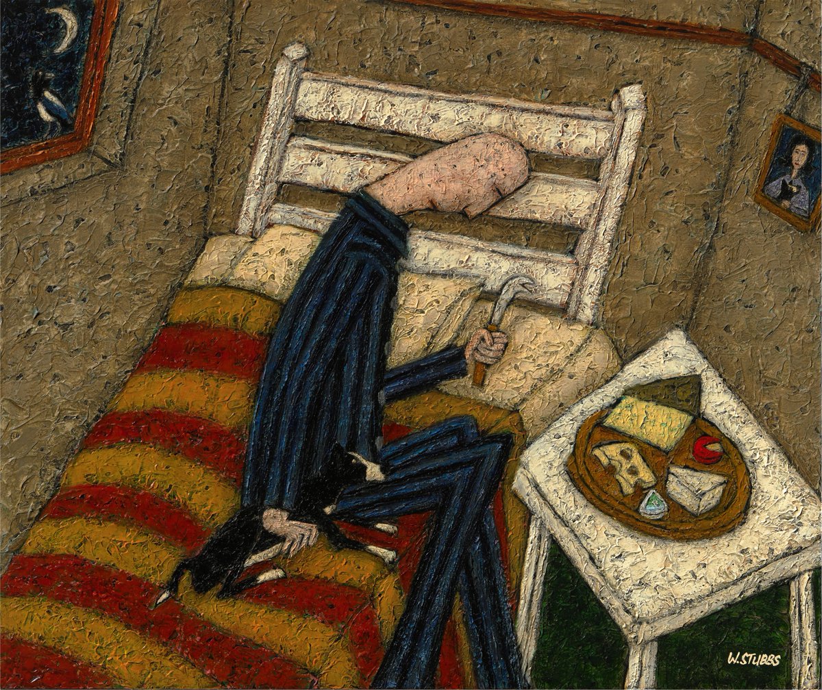 I dreamt of you last night. And I'd not even been eating cheese.

'Just So I May Dream of You' (2023 - sold).