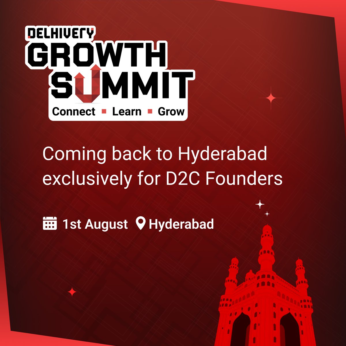 delhivery's tweet photo. Hyderabad, the next Growth Summit is coming to you! 💙
From insights to energy, everything you need to scale is coming to your city.

🗓️ 1st August
📍 Hyderabad
🎟️ Click here to register for free 🔗 https://t.co/sr0og6E0TE

#GrowthSummit #HyderabadEdition #D2CFounders #EcommerceIndia #BusinessGrowth #HyderabadDiaries #Delhivery