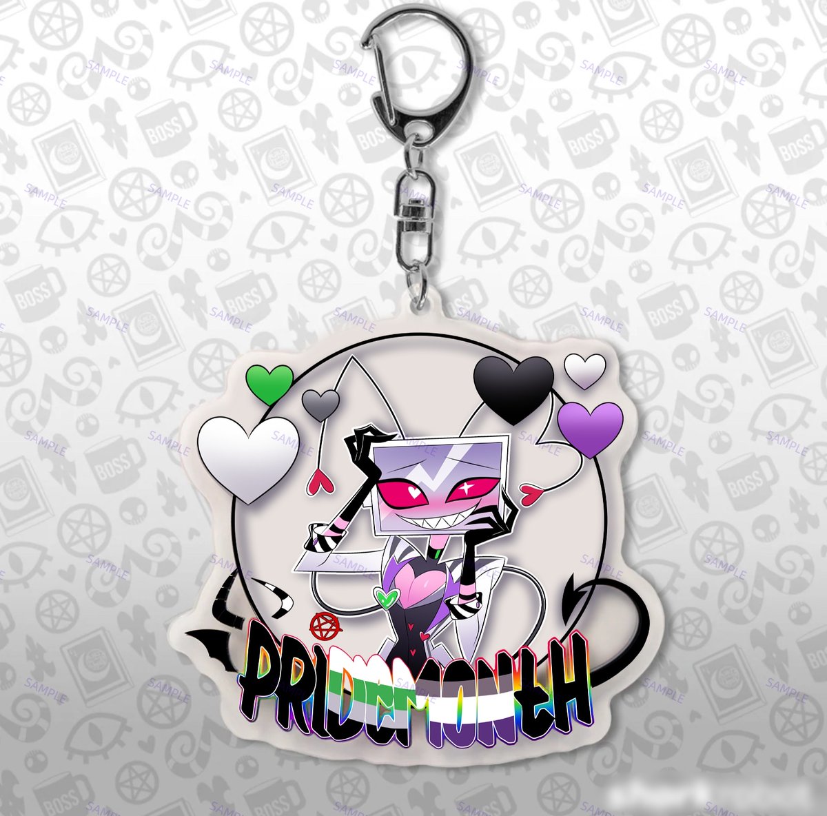 teapearl3's tweet image. commissions🖤💜🤍 
#HazbinHotelVax