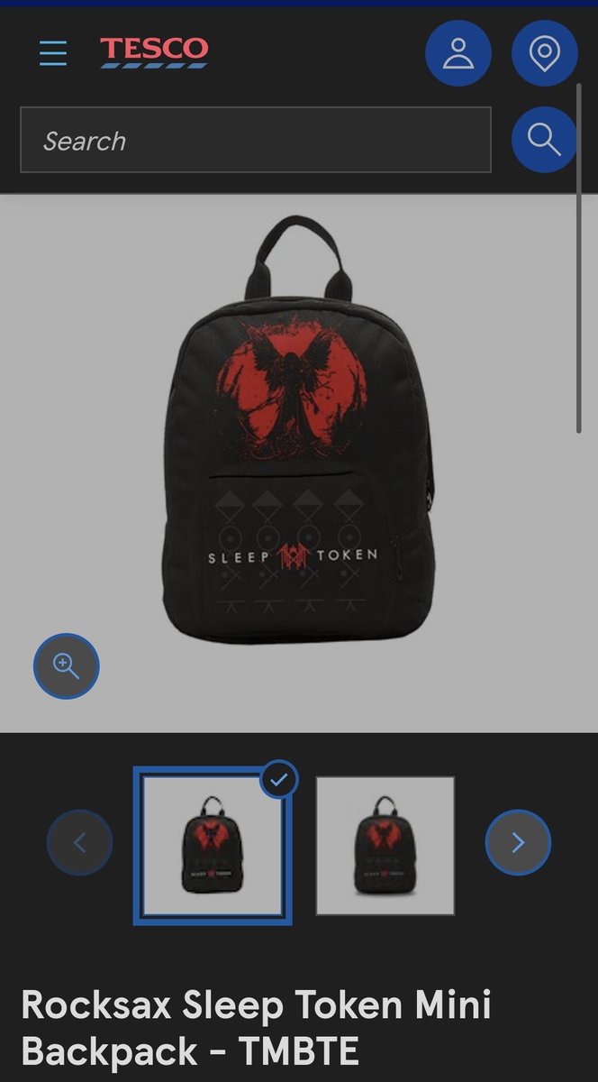 tinkothy's tweet image. sleep token merch at tesco 😭
