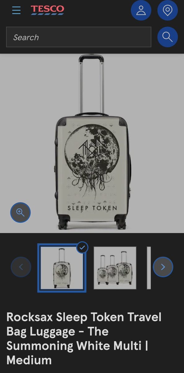 tinkothy's tweet image. sleep token merch at tesco 😭