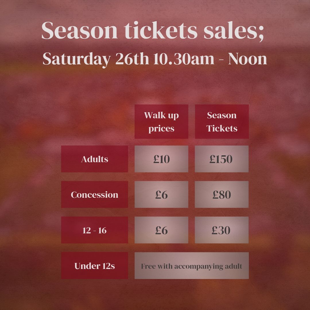 BroxburnAthFC's tweet image. Season tickets are back on sale today between 10.30am and 12 noon. It's your last in person chance to buy tickets before the opening home match on Tuesday, online purchased tickets are available for pick up today and Tuesday pre-match.
