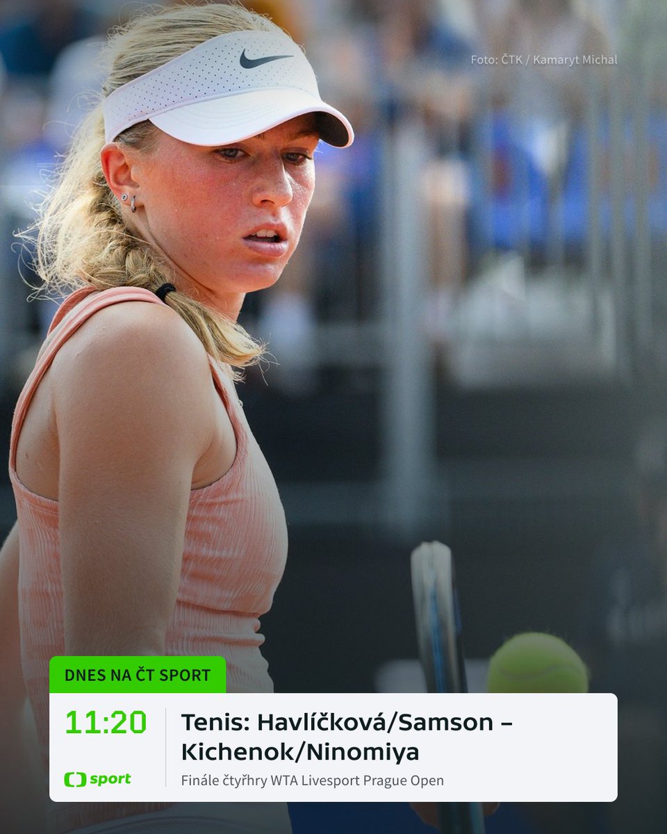 sportCT's tweet image. Před vrcholem turnaje v podobě utkání Nosková versus Bouzková 🎾 uvidí diváci v Praze ještě finále čtyřhry s českou účastí, kterou zajistily Lucie Havlíčková a Laura Samson. 🇨🇿 Proti nim budou hrát Nadiia Kichenok a Makoto Ninomiya. 🤝
Přímý přenos finále čtyřhry sledujte od…