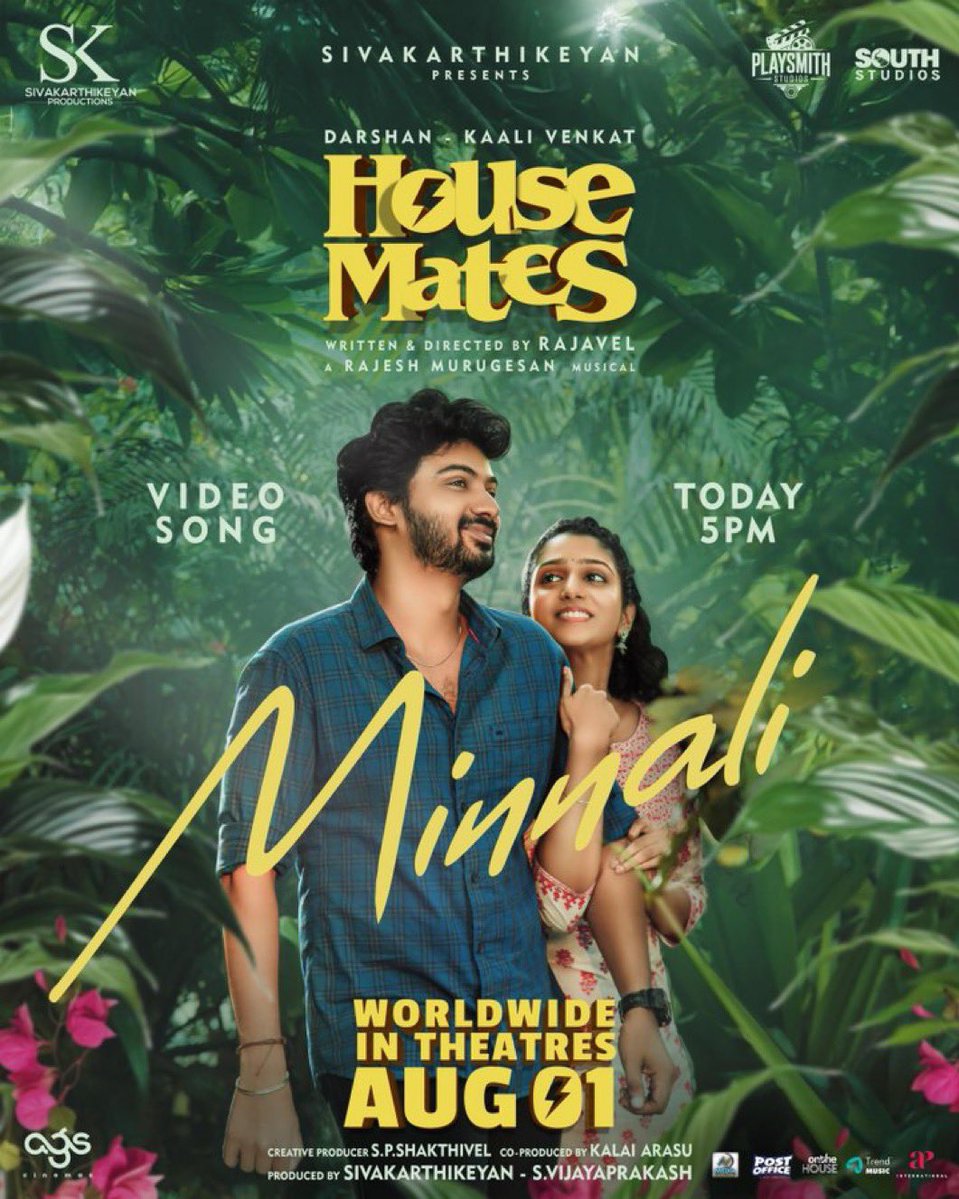 saloon_kada's tweet image. #HouseMates Vidéo Song #Minnali Releasing Today 5PM❤️
Stars : Darshan (Kanaa) - Arsha Baiju - Kaali Venkat - Dheena - Vinodhini
Music : Rajesh Murugesan (Neram)
Direction : Rajavel (Debut)
AUGUST 1 2025 Theatrical Release!!