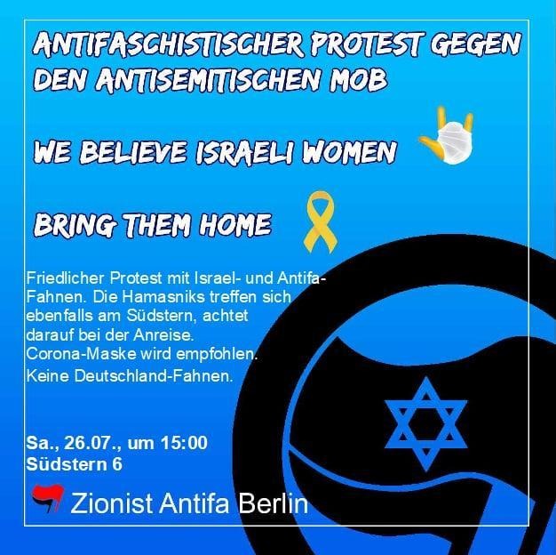Kei_Nie_'s tweet image. #b2607 Antifaschistischer Protest gegen den "Palestine Bloc" beim IQP, der mit dem Slogan "until total liberation" und der Abbildung eines Paragliders mit Palästina-Fahne das genozidale Pogrom am 7. Oktober 2023 durch die Hamas und deren Verbündete feiert.
Südstern 6, 15 Uhr.