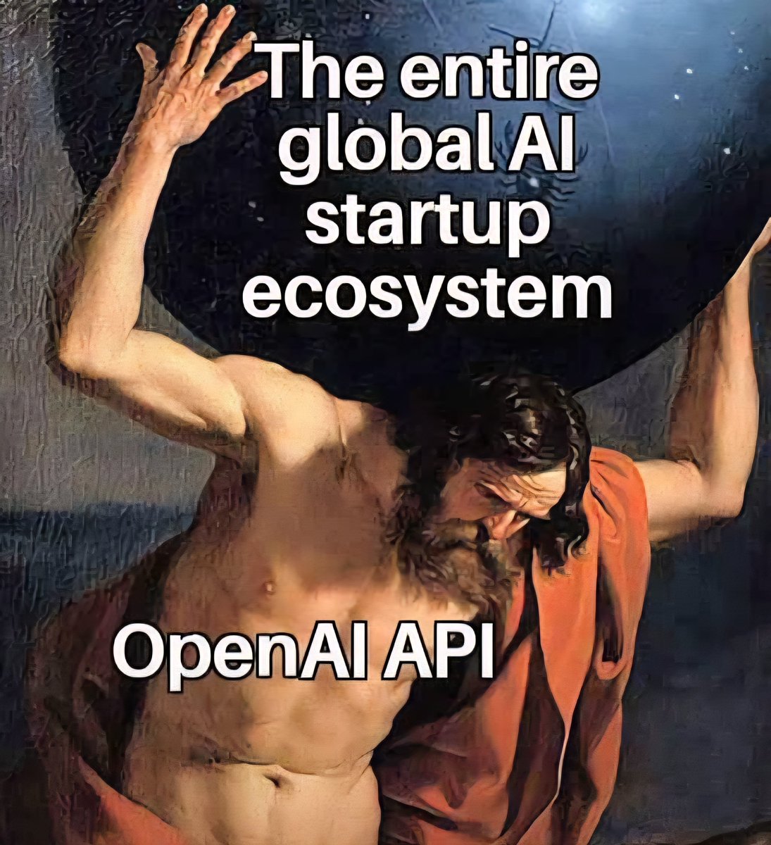 Neerajscript's tweet image. Half the startups today wouldn’t exist without the OpenAI API