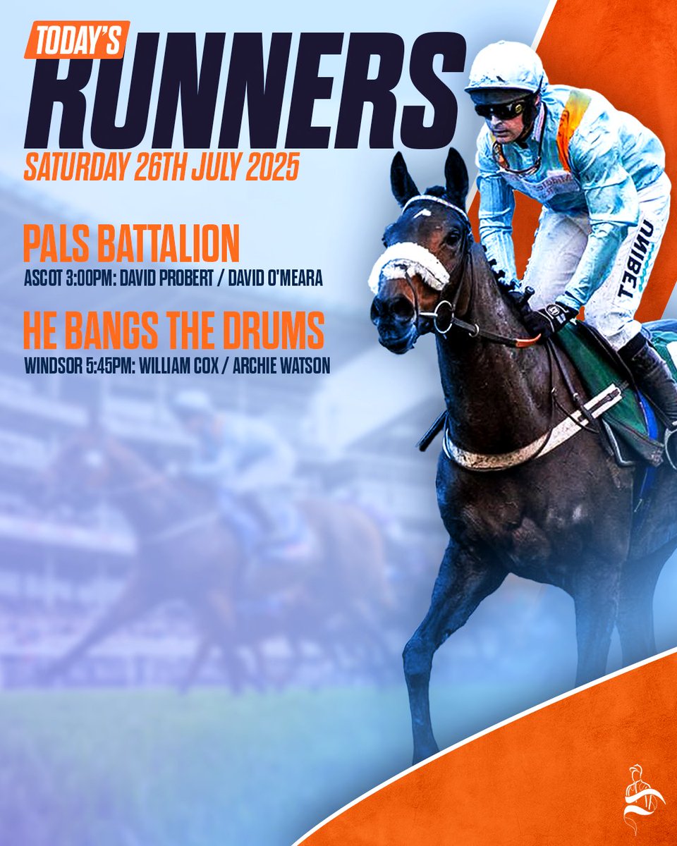 MprUpdates's tweet image. Two chances for us today as PALS BATTALION lines up in the ultra-competitive International Handicap at @Ascot, while HE BANGS THE DRUMS heads to @WindsorRaces for his third career start. Wishing both sets of owners the very best of luck! #TeamMPR