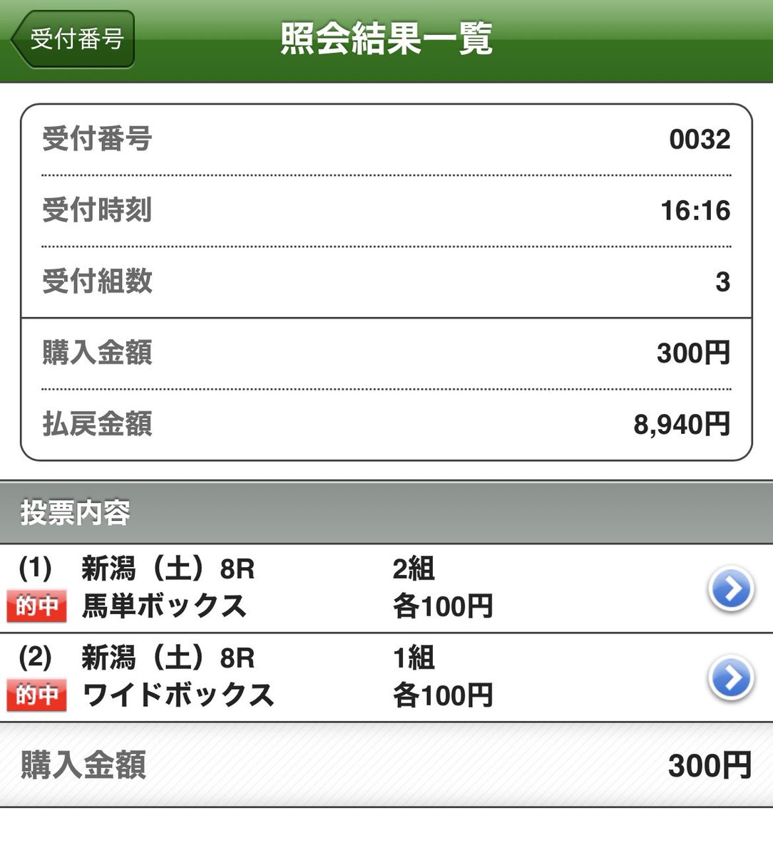 WIN_PLACE's tweet image. いつもと発走時間が違うからやり辛いけど、苦手な新潟千直で馬単的中🎯

ありがとう、横山琉人君＆三浦君🎊🎉

単勝３・5人気の組み合わせでも十分満足な配当でした🙇🏻‍♂️