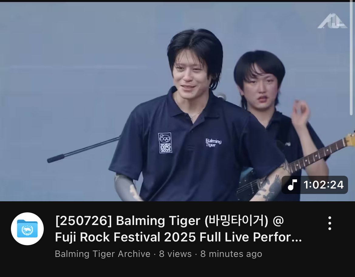 tiger_archive's tweet image. [250726] Balming Tiger (바밍타이거) @ Fuji Rock Festival 2025 Full Live Performance

🔗youtu.be/QwK_s1SIUAc?si…