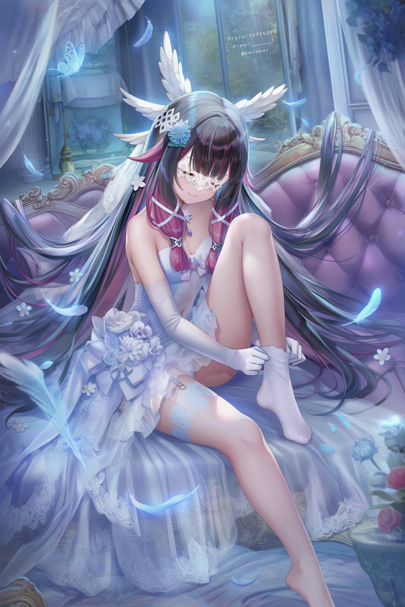 poi______1's tweet image. 少女穿丝中 #コロンビーナ #Columbina #原神 #Genshinlmpact