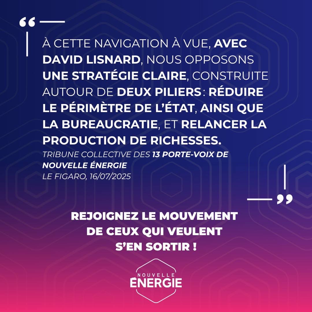 BonnetSebas75's tweet image. La France est sous tutelle de sa propre dette.
Tant que l’on ne produit plus, on s’affaiblit.
Tant que l’État grossit, la Nation rétrécit.
Avec @davidlisnard et @Nouv_Energie, nous choisissons la clarté :
➡️ Moins de bureaucratie
➡️ Plus de liberté
➡️ Une vraie relance…