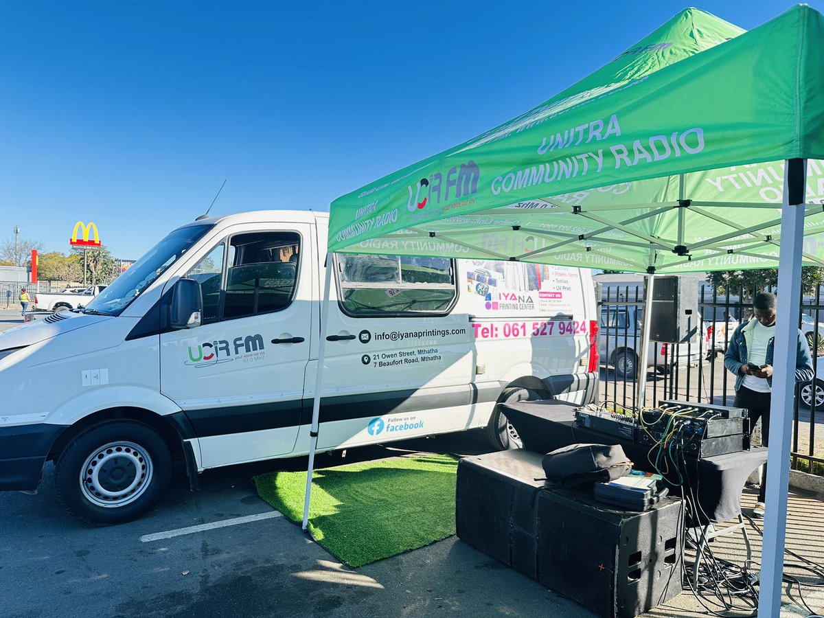 RAF_SA's tweet image. The RAF is at Mthatha Plaza in Mthatha as part of our road safety partnership with UCR FM. We are here to share vital road safety messaging and assist with RAF claim related queries.
We are here from 09:00-14:00 today so make sure you come and visit us if you’re in the area!
