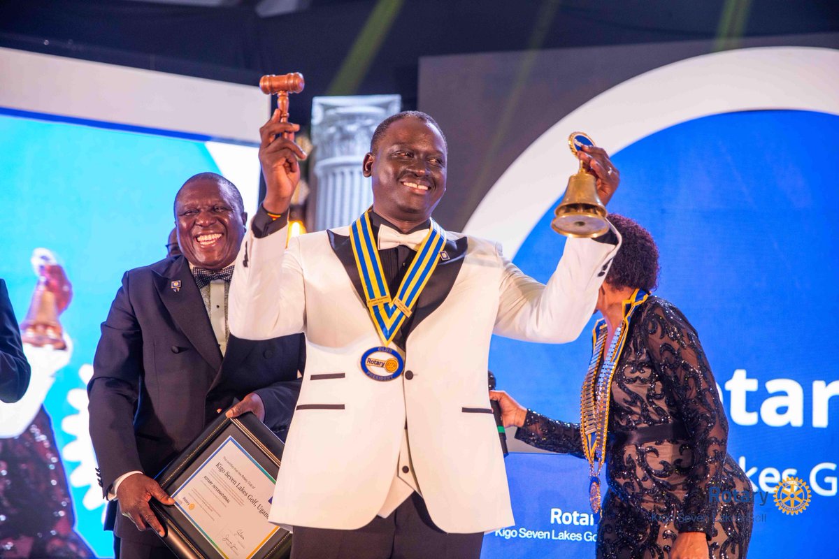 Emmanuel_Rotary's tweet photo. Last evening, I had the honour of attending the 3rd Presidential Installation of the Rotary Club of Kigo Seven Lakes Golf, where my good friend and Group CEO of @nextmediaug, @KKariisa, was installed as the club’s 3rd President. https://t.co/SsWHEsduEA