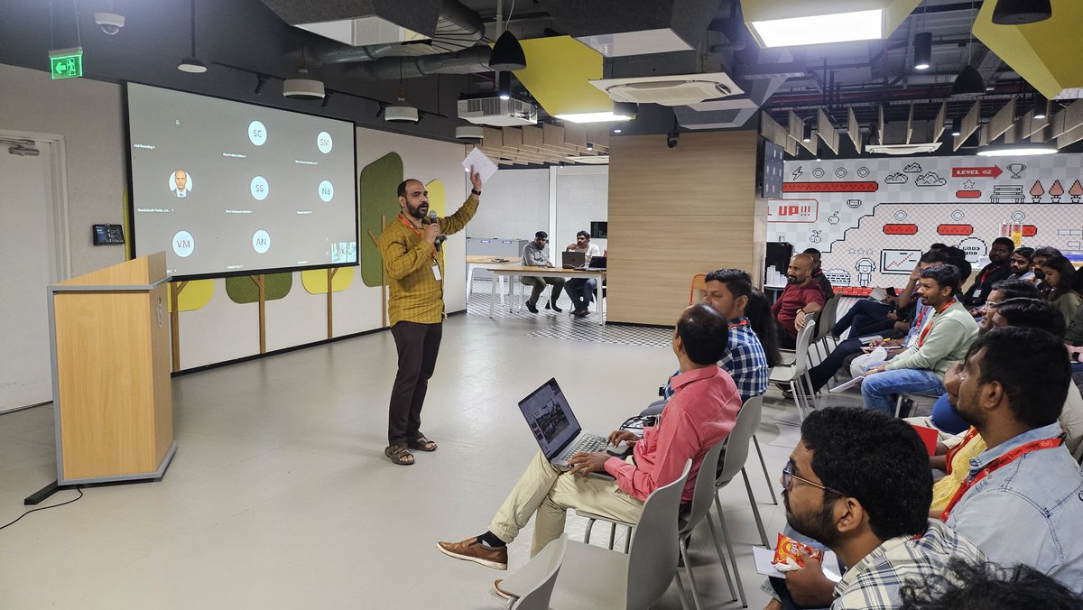 Wrapping up AI Day with two quick lightning talks:
🔋 Green AI: Be Responsible, Be Sustainable
🌍 Open Source: How to Start &amp; Contribute
Let’s innovate responsibly &amp; grow together! 
#CloudNative #Meetup #Hyderabad #Kubernetes #AI