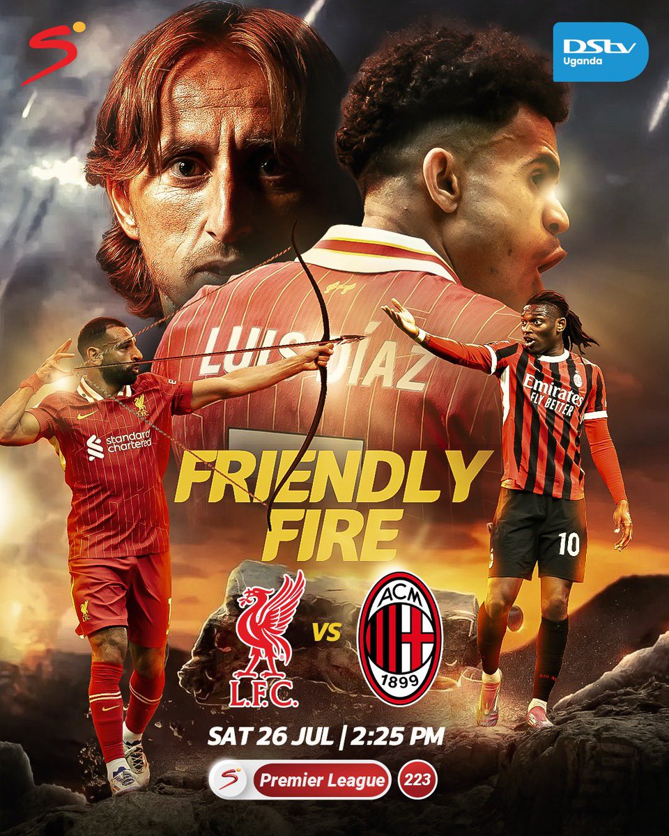 DStvUganda's tweet image. What do the Champions of England look like with Writz, Kerkez, and Frimpong? 🤔
Catch Liverpool vs AC Milan at 2:25pm only on #SSPremierLeague, CH. 223. 📺
#ItsONDStv #SeasonEwoome