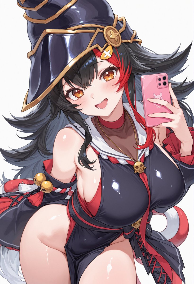 SekAI_AIart's tweet image. ガガガガールと大神ミオを融合！！