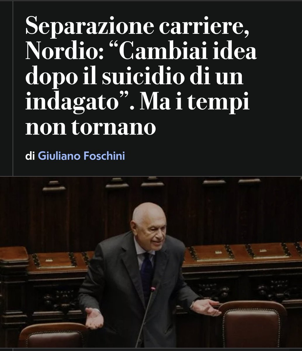 Flexgrimmy_'s tweet image. A nordio pensa che siamo somari come gli elettori della melona.
Le sue informazioni corrispondono a un evento recente che ha coinvolto il Ministro della Giustizia Carlo Nordio.
L'Associazione Nazionale Magistrati (ANM) ha pubblicato un documento del 1994 firmato dall'alloraโฆ